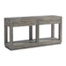 Modus Herringbone Solid Wood Two Drawer Console in Rustic Latte Image 2
