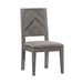 Modus Herringbone Solid Wood Upholstered Dining Chair in Rustic LatteImage 1