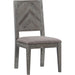 Modus Furniture Herringbone Solid Wood Upholstered Dining Chair in Rustic Latte 655450255595 5QS363B Image 1