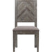 Modus Furniture Herringbone Solid Wood Upholstered Dining Chair in Rustic Latte 655450255595 5QS363B Image 2