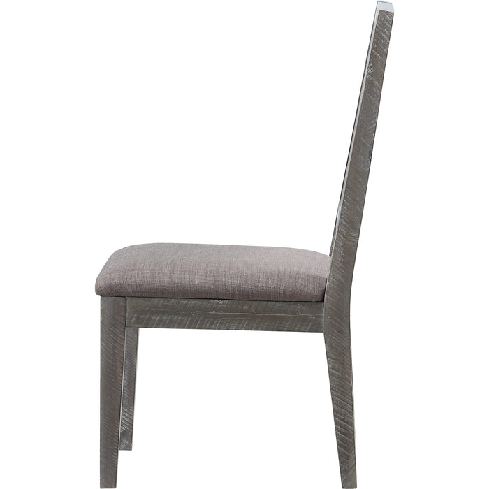 Modus Furniture Herringbone Solid Wood Upholstered Dining Chair in Rustic Latte 655450255595 5QS363B Image 3
