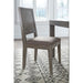 Modus Herringbone Solid Wood Upholstered Dining Chair in Rustic Latte Main Image