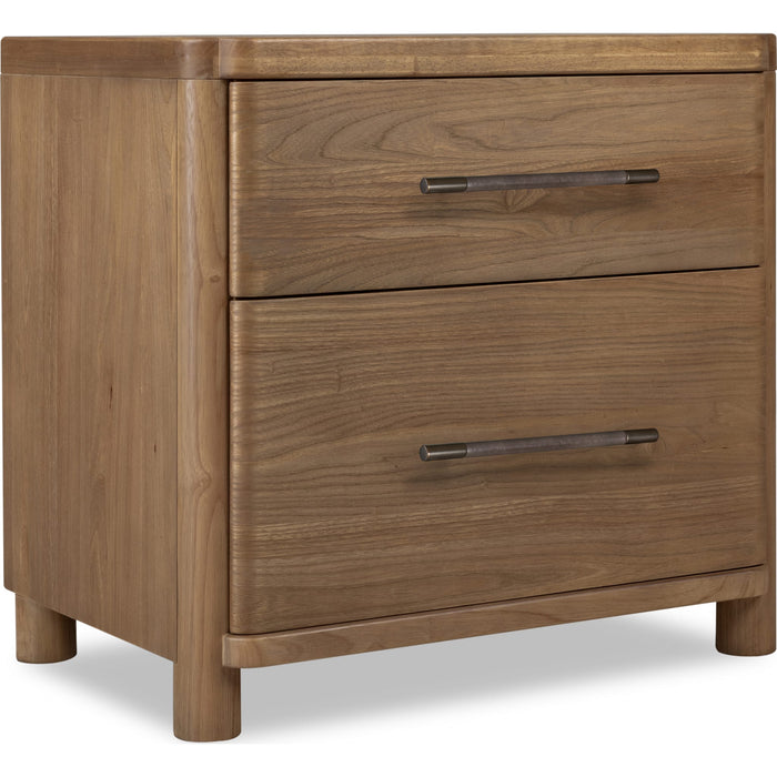 Modus Furniture Hollis 2 Drw NS wCM  Cbn Glw 655450496905 WC2D81B Image 2