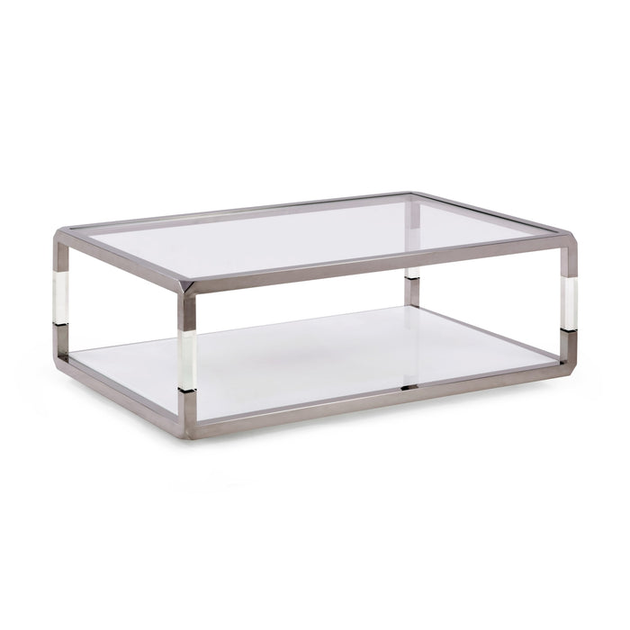 Modus Jasper Coffee Table in Acrylic/White Glass/PSSImage 3