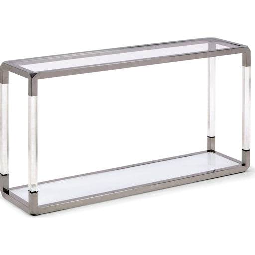 Modus Furniture Jasper Console Table in AcrylicWhite GlassPSS 655450307331 8YW423 Image 3