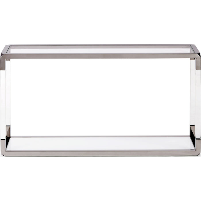 Modus Furniture Jasper Console Table in AcrylicWhite GlassPSS 655450307331 8YW423 Image 4