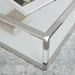 Modus Jasper End Table in Acrylic/White Glass/PSS Image 2