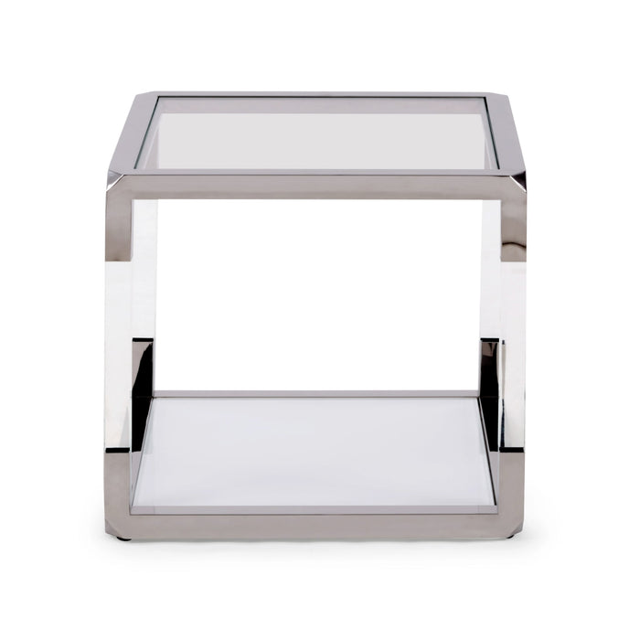 Modus Jasper End Table in Acrylic/White Glass/PSSImage 4