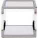 Modus Furniture Jasper End Table in AcrylicWhite GlassPSS 655450307300 8YW422 Image 4