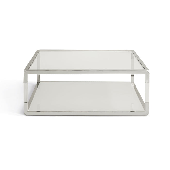Modus Jasper Square Coffee Table in Acrylic/White Glass/PSSImage 4