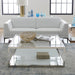 Modus Jasper Square Coffee Table in Acrylic/White Glass/PSS Main Image