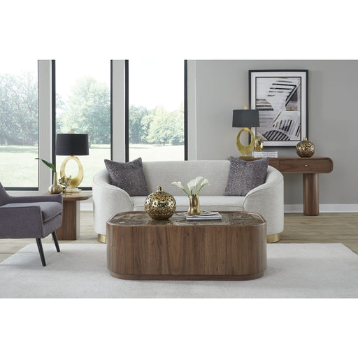 Modus Furniture Juba Walnut End Table in Mongoose 655450483011 UWYT22 Image 5