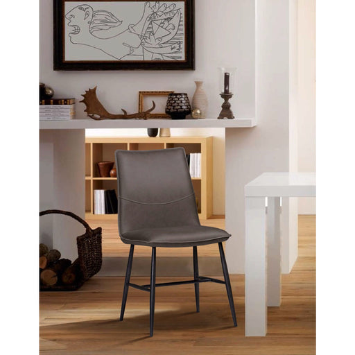Modus Kara Scoop-style Modern Dining Chair in LatteMain Image