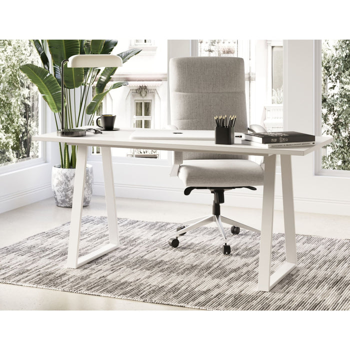 Modus Kauai Writing Desk in Glossy White LacquerMain Image