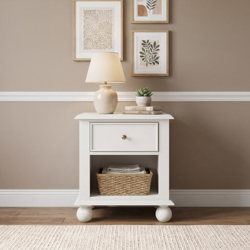 Modus Furniture Kellie 1 Dwr NS  Milkstone 655450540592 YY5K81 Main Image