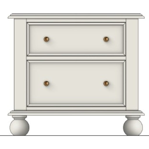 Modus Furniture Kellie 2 Dwr NS  Milkstone 655450540585 YY5K81A Main Image