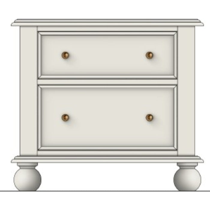 Modus Furniture Kellie 2 Dwr NS  Milkstone 655450540585 YY5K81A Main Image