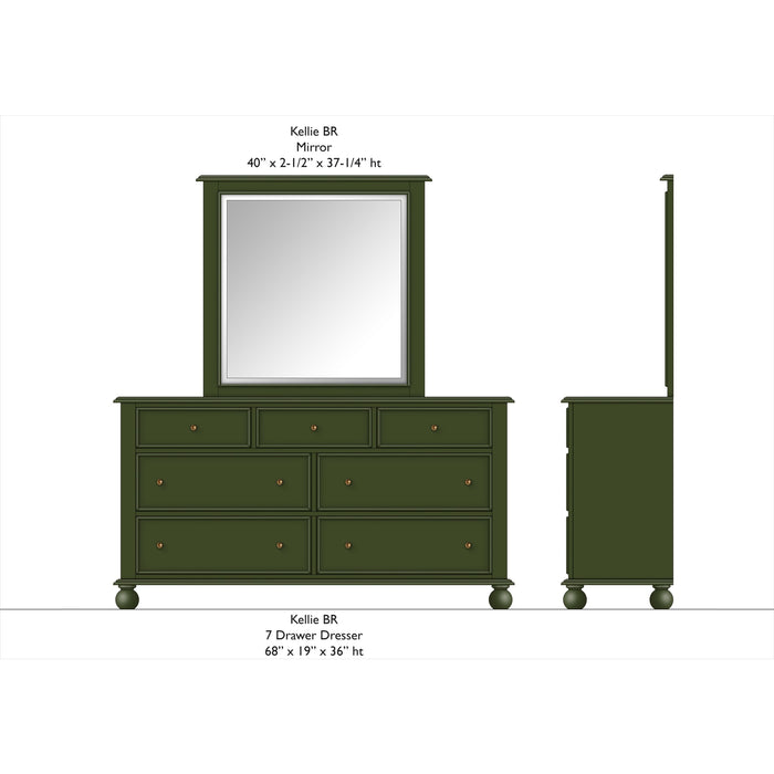 Modus Furniture Kellie 7 Dwr Dresser  Juniper 655450541223 YY5M82 Image 1