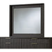 Modus Furniture Kentfield Solid Wood Beveled Glass Mirror in Black Drifted Oak 655450158773 8ZU583 Image 3