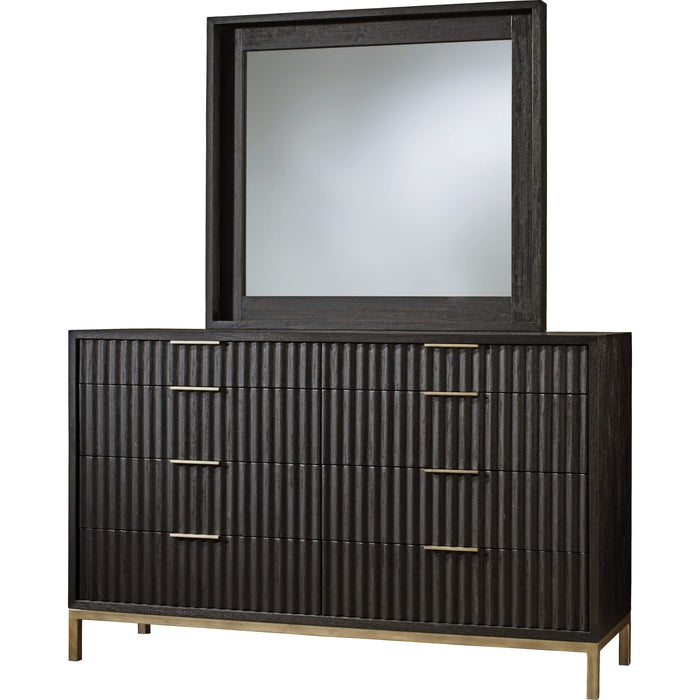 Modus Furniture Kentfield Solid Wood Eight Drawer Dresser in Black Drifted Oak (2024) 655450431913 8ZU582A Image 3