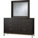 Modus Furniture Kentfield Solid Wood Eight Drawer Dresser in Black Drifted Oak (2024) 655450431913 8ZU582A Image 3
