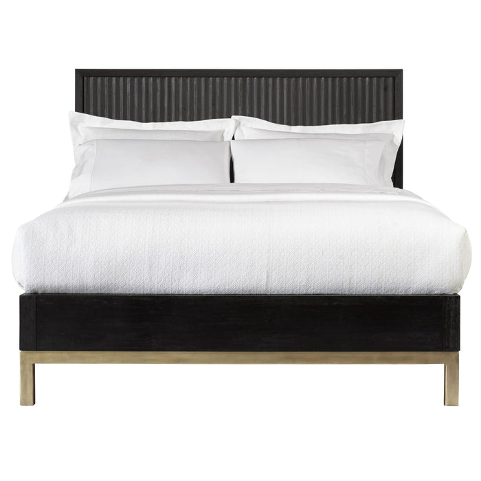 Modus Kentfield Solid Wood Platform Bed in Black Drifted Oak Image 3