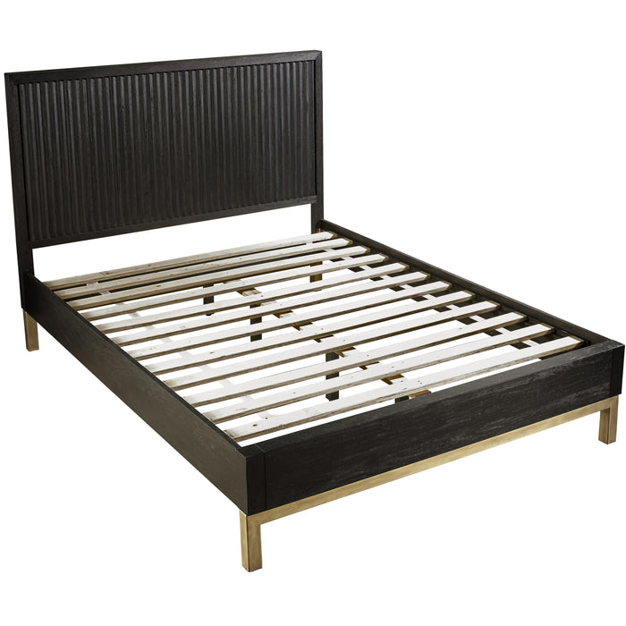 Modus Kentfield Solid Wood Platform Bed in Black Drifted OakImage 6