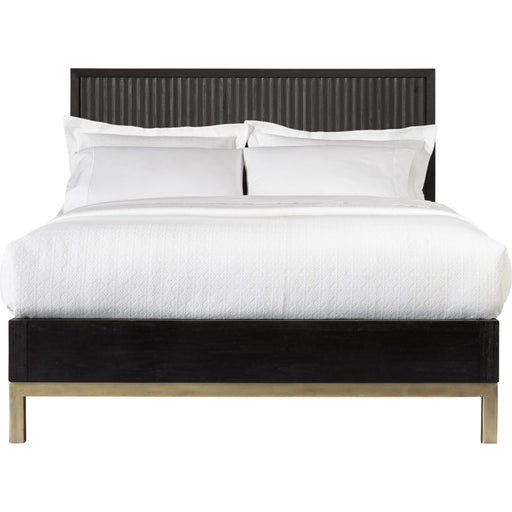Modus Furniture Kentfield Solid Wood Platform Bed in Black Drifted Oak  8ZU5P  Image 3