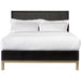 Modus Furniture Kentfield Solid Wood Platform Bed in Black Drifted Oak  8ZU5P  Image 3