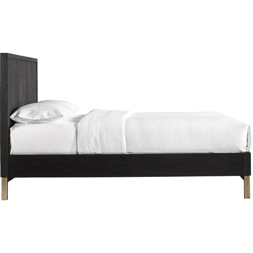 Modus Furniture Kentfield Solid Wood Platform Bed in Black Drifted Oak  8ZU5P  Image 5