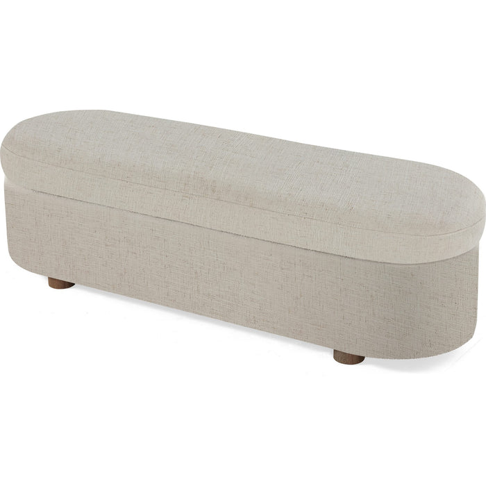 Modus Furniture Kiki Uph Stg Bench  Whp Honey 655450531170 MQ1L91 Image 1