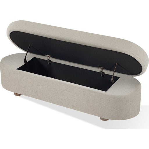 Modus Furniture Kiki Uph Stg Bench  Whp Honey 655450531170 MQ1L91 Image 2