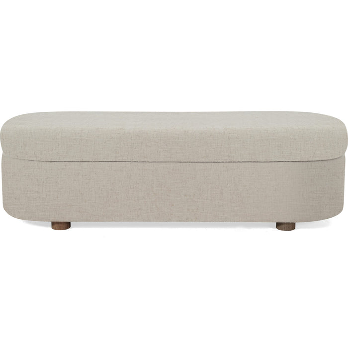 Modus Furniture Kiki Uph Stg Bench  Whp Honey 655450531170 MQ1L91 Main Image
