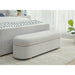 Modus Kiki Upholstered Hinged Storage Bench in Cotton Ball Boucle Main Image