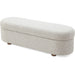 Modus Furniture Kiki Upholstered Hinged Storage Bench in Cotton Ball Boucle 655450531163 MQNB91 Image 3