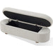 Modus Furniture Kiki Upholstered Hinged Storage Bench in Cotton Ball Boucle (2026) 655450531163 MQNB91 Image 2