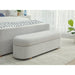 Modus Furniture Kiki Upholstered Hinged Storage Bench in Cotton Ball Boucle (2026) 655450531163 MQNB91 Image 3