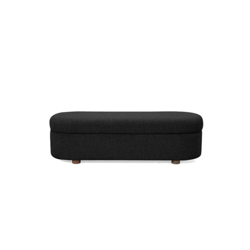 Modus Kiki Upholstered Hinged Storage Bench in Pumpernickel Boucle Main Image