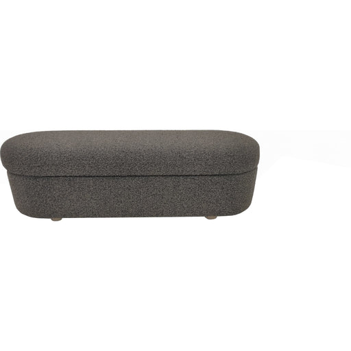 Modus Furniture Kiki Upholstered Hinged Storage Bench in Pumpernickel Boucle 655450530777 MQRV91 Image 1