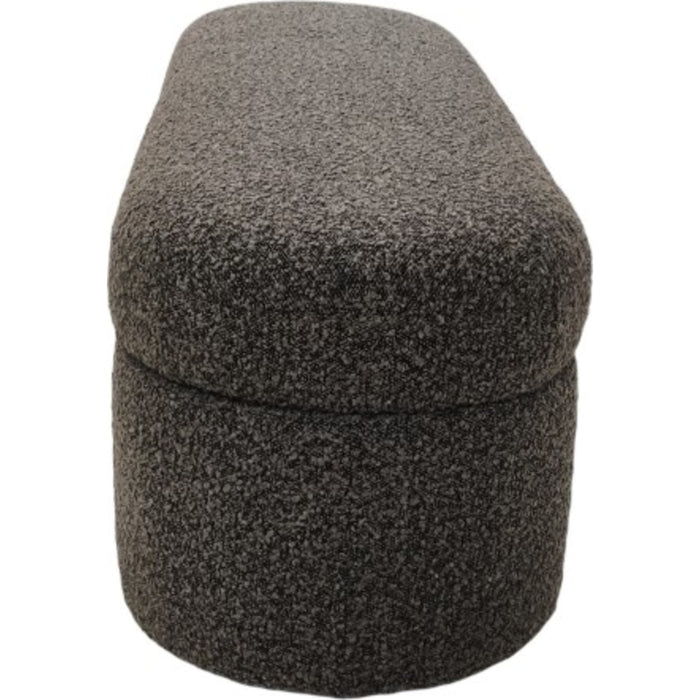 Modus Furniture Kiki Upholstered Hinged Storage Bench in Pumpernickel Boucle 655450530777 MQRV91 Image 3