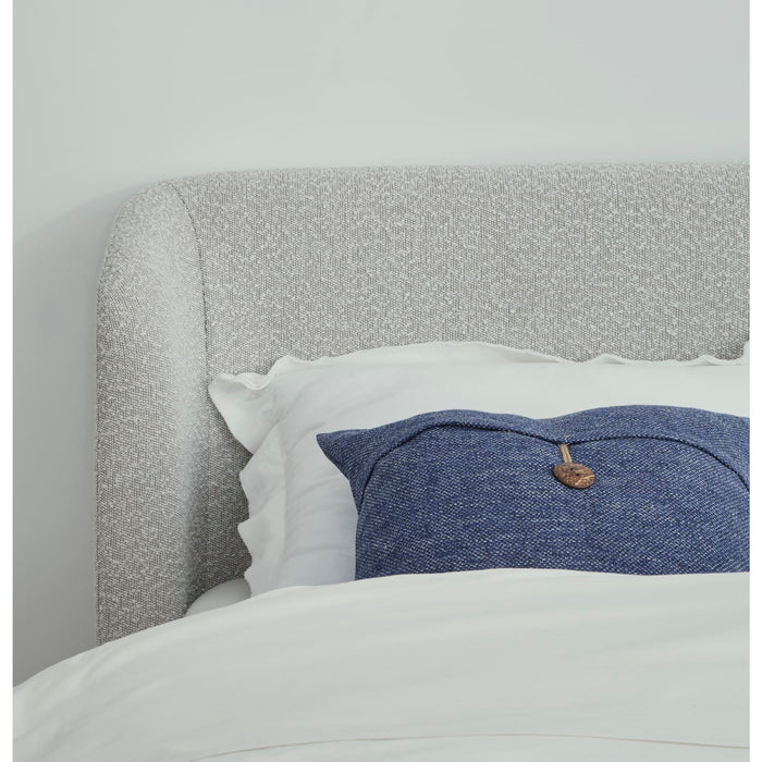 Modus Kiki Upholstered Platform Bed in Cotton Ball Boucle Image 3