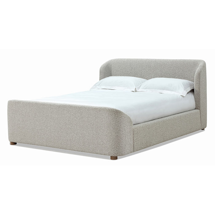 Modus Kiki Upholstered Platform Bed in Cotton Ball Boucle Image 4