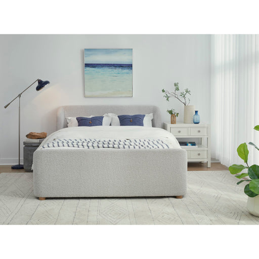 Modus Kiki Upholstered Platform Bed in Cotton Ball BoucleImage 1