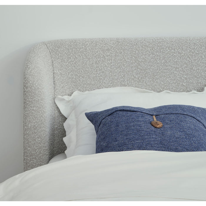 Modus Furniture Kiki Upholstered Platform Bed in Cotton Ball Boucle (2026)  MQNBL  Image 3