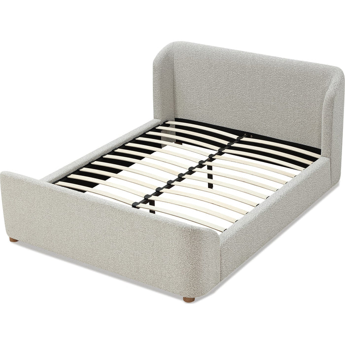 Modus Furniture Kiki Upholstered Platform Bed in Cotton Ball Boucle (2026)  MQNBL  Image 4