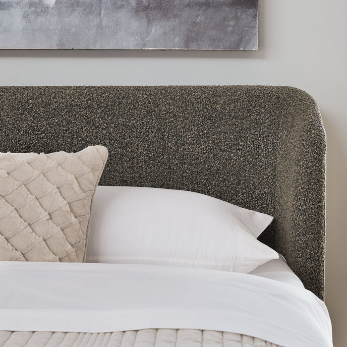 Modus Furniture Kiki Upholstered Platform Bed in Pumpernickel Boucle (2026)  MQRVL  Image 3