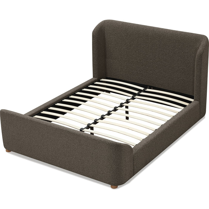 Modus Furniture Kiki Upholstered Platform Bed in Pumpernickel Boucle (2026)  MQRVL  Image 3