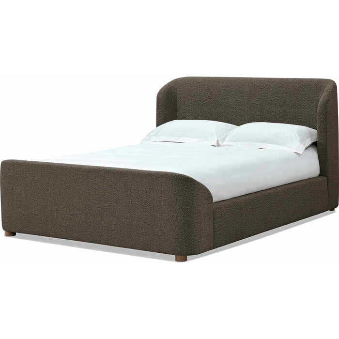 Modus Furniture Kiki Upholstered Platform Bed in Pumpernickel Boucle (2026)  MQRVL  Image 4