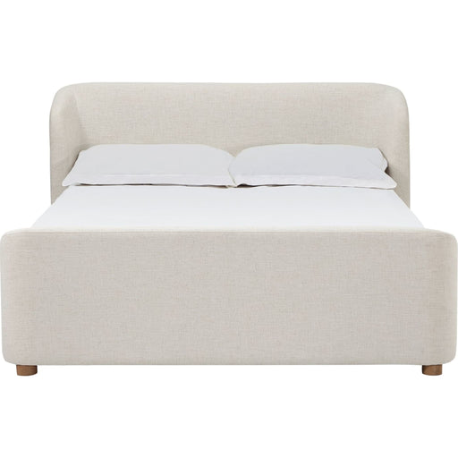 Modus Furniture Kiki Upholstered Platform Bed in Whipped Honey Linen (2026)  MQ1LL  Main Image