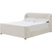 Modus Furniture Kiki Upholstered Platform Bed in Whipped Honey Linen  MQ1LH  Image 1